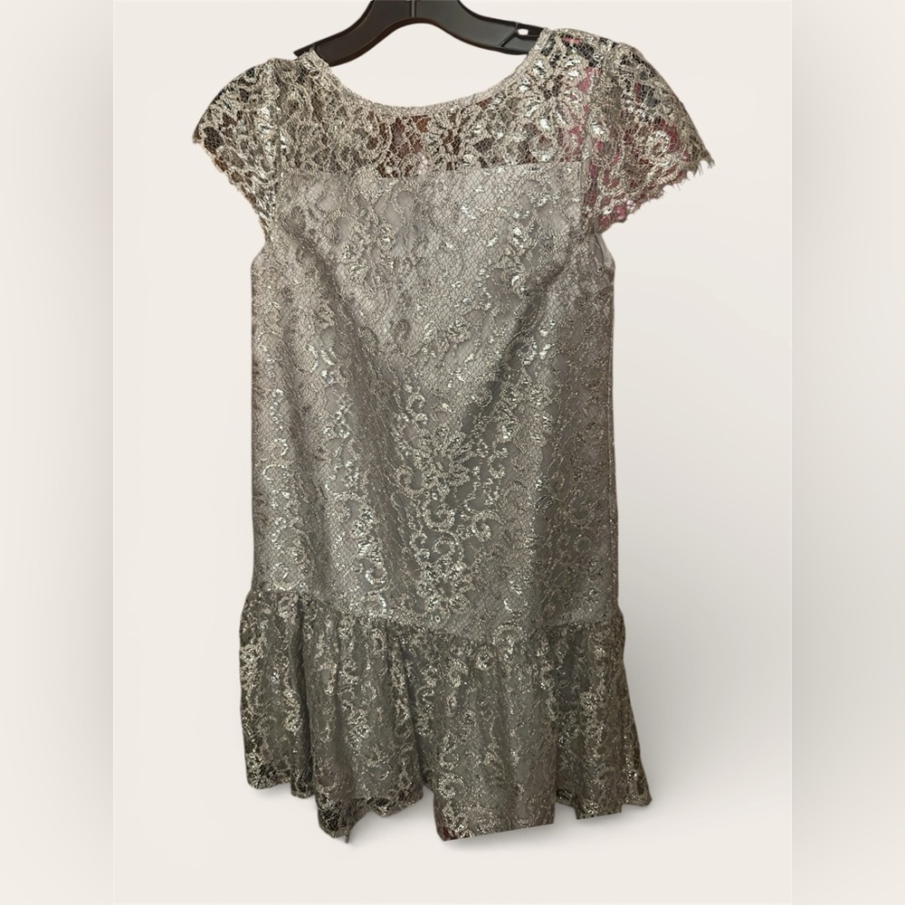 Polo Ralph Lauren Silver Lace Kids Dress